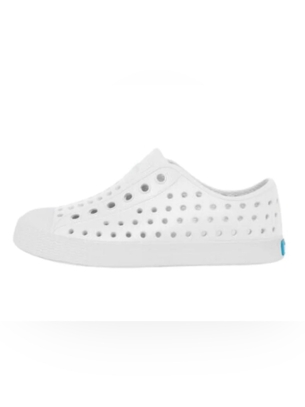 Native Shoes Jefferson White Perforated Slip On Sneakers Youth J6 Women’s 7.5